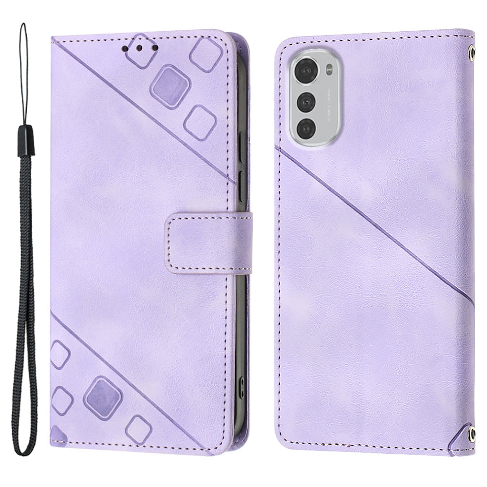 PT005 YB Imprinting Series-6 For Motorola Moto E32 4G E32s 4G Skin Touch PU Leather Wallet Case Stand Phone Cover PT005 YB Imprinting Series-6 For Motorola Moto E32 4G E32s 4G Skin Touch PU Leather Wallet Case Stand Phone Cover
